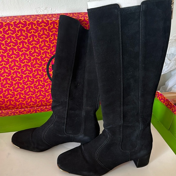 Tory Burch Ireland Suede Boots - Picture 12 of 12